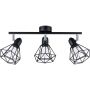 Lampa podsufitowa 3x40 W czarna SL1107 Sollux Lighting Artemis zdj.1