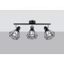 Lampa podsufitowa 3x40 W czarna SL1107 Sollux Lighting Artemis zdj.3