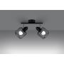 Lampa podsufitowa 2x40 W czarna SL1115 Sollux Lighting Beluci zdj.4