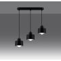 Lampa wisząca 3x60 W czarna SL1133 Sollux Lighting Savara zdj.4