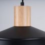 Lampa wisząca 1x15 W czarna-drewno SL1322 Sollux Lighting Fano zdj.8