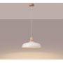 Lampa wisząca 1x15 W biała-drewno SL1323 Sollux Lighting Indy zdj.7