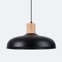 Lampa wisząca 1x15 W czarna-drewno SL1324 Sollux Lighting Indy zdj.4