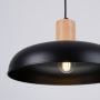 Lampa wisząca 1x15 W czarna-drewno SL1324 Sollux Lighting Indy zdj.9