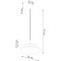 Lampa wisząca 1x15 W czarna SL1328 Sollux Lighting Frika zdj.2