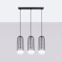 Lampa wisząca 3x8 W czarna SL1334 Sollux Lighting Brina zdj.3