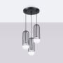 Lampa wisząca 3x8 W czarna SL1336 Sollux Lighting Brina zdj.3