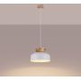 Lampa wisząca 1x15 W biała-drewno SL1350 Sollux Lighting Marion zdj.4