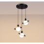 Lampa wisząca 3x8 W biała-czarna SL1359 Sollux Lighting Hyperion zdj.4