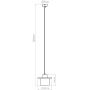 Lampa wisząca 1x15 W szary/popielaty SL1363 Sollux Lighting Mab zdj.2