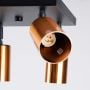 Lampa podsufitowa 4x10 W czarna-miedź SL1378 Sollux Lighting Winx zdj.4