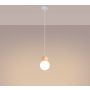 Lampa wisząca 1x8 W biała-drewno SL1390 Sollux Lighting Pekka zdj.4