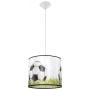 Lampa wisząca 1x15 W biała-czarna-zielona SL1429 Sollux Lighting Piłka zdj.1