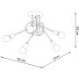 Lampa podsufitowa 5x15 W czarna SL1435 Sollux Lighting Supeł zdj.2