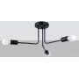 Lampa podsufitowa 3x15 W czarna SL1450 Sollux Lighting Norah zdj.3