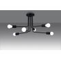 Lampa podsufitowa 6x15 W czarna SL1452 Sollux Lighting Norah zdj.3