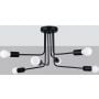 Lampa podsufitowa 6x15 W czarna SL1452 Sollux Lighting Norah zdj.3