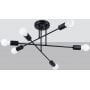 Lampa podsufitowa 6x15 W czarna SL1453 Sollux Lighting Norah zdj.3