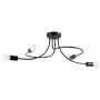 Lampa podsufitowa 4x15 W czarna SL1455 Sollux Lighting Levar zdj.1