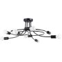 Lampa podsufitowa powyżej 6x15 W czarna SL1457 Sollux Lighting Levar zdj.1