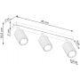 Lampa podsufitowa 3x10 W czarna SL1581 Sollux Lighting Karbon zdj.2