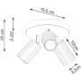 Lampa podsufitowa 3x10 W czarna SL1582 Sollux Lighting Karbon zdj.2