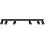 Lampa podsufitowa 6x10 W czarna SL1585 Sollux Lighting Karbon zdj.1