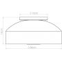 Plafon 4x15 W czerwony SL1681 Sollux Lighting Omiq zdj.2