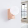 Kinkiet 1x8 W biały-drewno SL1682 Sollux Lighting Bulbo zdj.2
