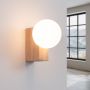 Kinkiet 1x8 W biały-drewno SL1682 Sollux Lighting Bulbo zdj.3