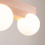 Lampa podsufitowa 2x8 W biała-drewno SL1683 Sollux Lighting Bulbo zdj.5