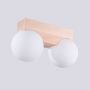 Lampa podsufitowa 2x8 W biała-drewno SL1683 Sollux Lighting Bulbo zdj.8