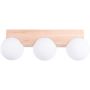 Lampa podsufitowa 3x8 W biała-drewno SL1684 Sollux Lighting Bulbo zdj.1