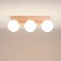 Lampa podsufitowa 3x8 W biała-drewno SL1684 Sollux Lighting Bulbo zdj.4
