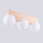 Lampa podsufitowa 3x8 W biała-drewno SL1684 Sollux Lighting Bulbo zdj.7