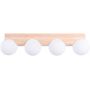 Lampa podsufitowa 4x8 W biała-drewno SL1685 Sollux Lighting Bulbo zdj.1