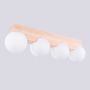 Lampa podsufitowa 4x8 W biała-drewno SL1685 Sollux Lighting Bulbo zdj.7