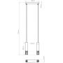 Lampa wisząca 2x10 W biała SL1687 Sollux Lighting Lami zdj.2