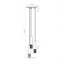 Lampa wisząca 3x10 W biała SL1689 Sollux Lighting Lami zdj.2