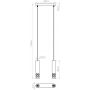 Lampa wisząca 2x10 W biała SL1692 Sollux Lighting Liro zdj.2