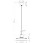 Lampa wisząca 1x15 W beżowa SL1704 Sollux Lighting Bilo zdj.2