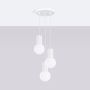 Lampa wisząca 3x8 W biała SL1710 Sollux Lighting Halo zdj.3