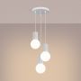 Lampa wisząca 3x8 W biała SL1710 Sollux Lighting Halo zdj.4