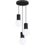 Lampa wisząca 3x8 W biała-czarna SL1715 Sollux Lighting Halo zdj.1