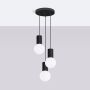 Lampa wisząca 3x8 W biała-czarna SL1715 Sollux Lighting Halo zdj.3
