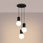 Lampa wisząca 3x8 W biała-czarna SL1715 Sollux Lighting Halo zdj.4