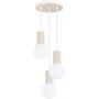 Lampa wisząca 3x8 W biała-beżowa SL1720 Sollux Lighting Halo zdj.1