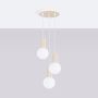 Lampa wisząca 3x8 W biała-beżowa SL1720 Sollux Lighting Halo zdj.3