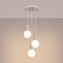 Lampa wisząca 3x8 W biała-beżowa SL1720 Sollux Lighting Halo zdj.4