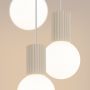 Lampa wisząca 3x8 W biała-beżowa SL1720 Sollux Lighting Halo zdj.5